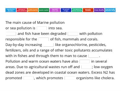 Sea pollution 