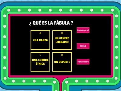 ELEMENTOS DE LA FÁBULA 