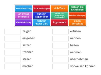 Nomen-Verb B2 Berufsleben