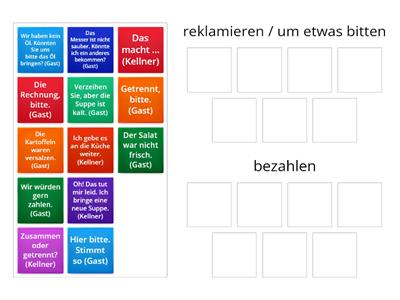 Menschen A2 Lektion 10 . Redemittel zuordnen