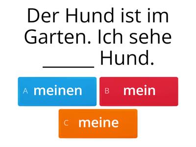 Klasse!A12 _L6 Quiz  Possessivpronomen in Akkusativ