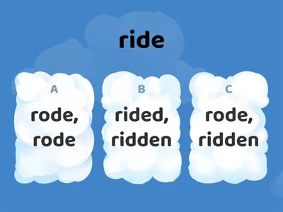 Irregular verbs (all) [quiz]