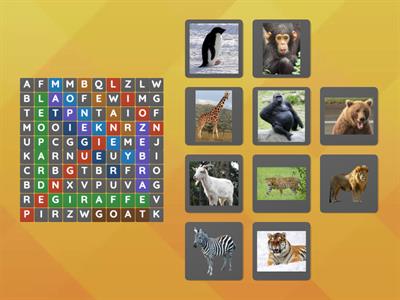 Zoo Word Search