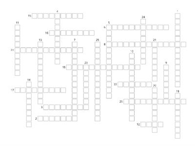 DNA and Protein Synthesis Crossword