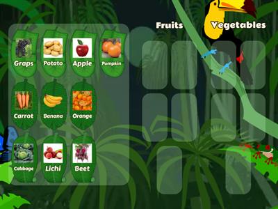 Find Fruits and Vegetables 