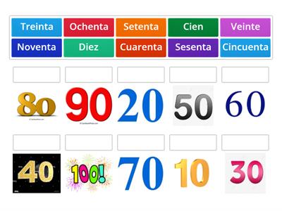 Numeros del 10 al 100