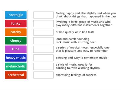 Grade 9 Music vocabulary revision