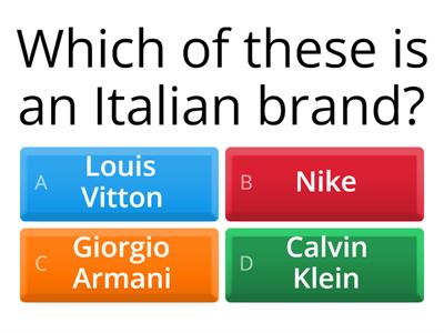 Italian quiz 