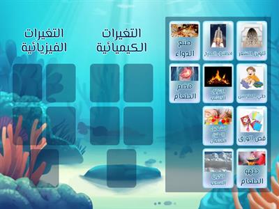 مراجعة التغيرات الفيزيائية و التغيرات الكيميائية 