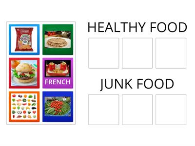 HEALTHY FOOD AND JUNK FOOD 