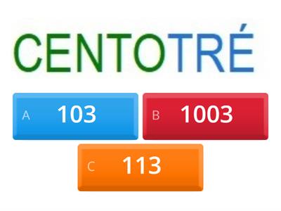 Numeri in lettere oltre il 100