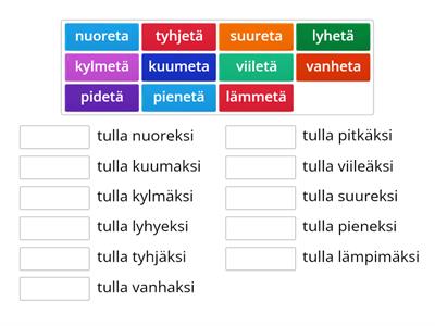 Verbityyppi 6 + translatiivi