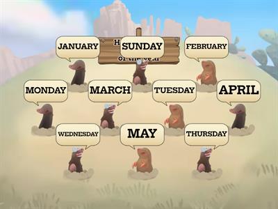  MONTHS OF THE YEAR  - OR