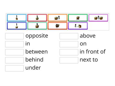 PU2 U5 Prepositions of place (matching)