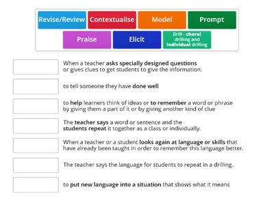 Worksheet 1 - Types of activities and tasks for language and skills development