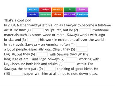 UNIT 1.2 WHAT MAKES A GOOD JOB? / GRAMMAR: SIMPLE PRESENT REVIEW