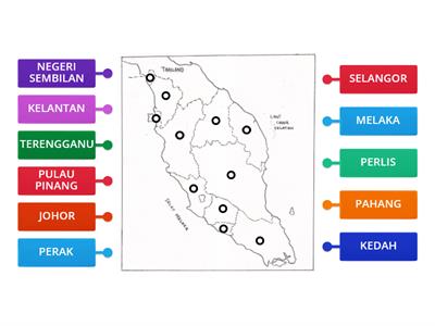 MELABEL PETA SEMENANJUNG MALAYSIA