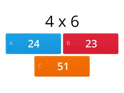   Multiplicación x 4 - segundo grado
