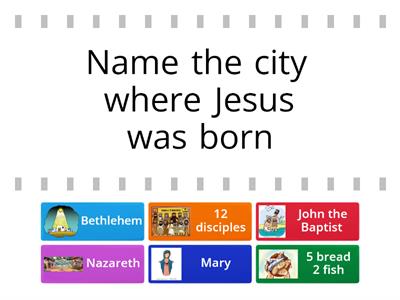 Match the correct about Jesus Christ