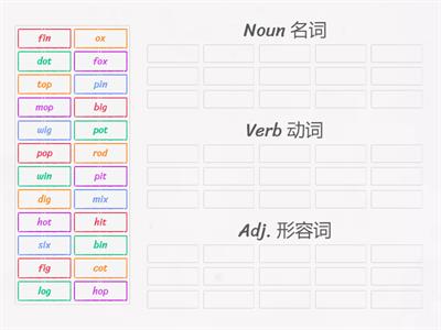 OPW2 U5-6 CVC word sorting game