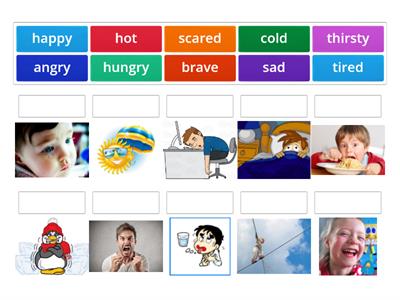 Hungry cold. Тест 3 класс Happy, Sad, hungry. Feelings фф СКЗ. Happy Sad thirsty hungry Cold hot Worksheets for Kids. Как читать на русском thirsty , Cold, hungry, big.