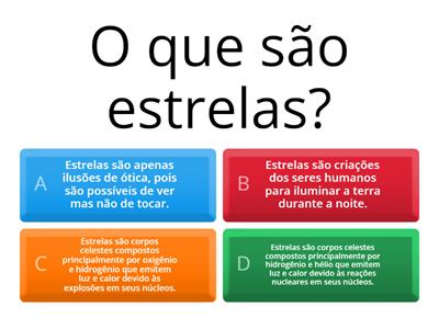 Estrelas e Constelações: Quiz