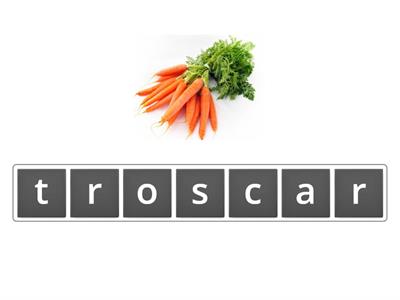  Vegetables anagram