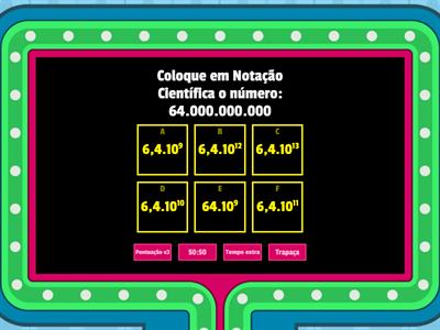 QUIZ DE MATEMÁTICA - 8° ANO - AS PROPRIEDADES DE POTÊNCIAS E NOTAÇÃO CIENTÍFICA 