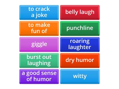My sense of humour Vocabulary #1