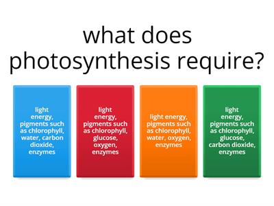 Photosynthesis - Teaching resources