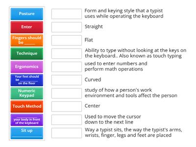 Keyboarding Vocabulary