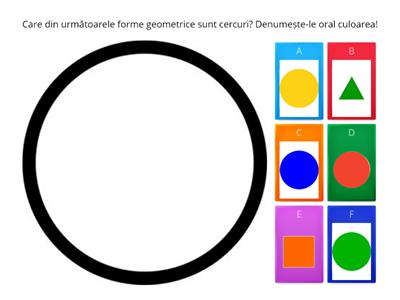  Domeniul Științe-Activitate matematică (formă geometrice după forma și culoare)