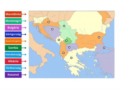 A Balkán-félsziget országai