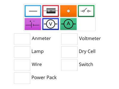 Y9 SCI-Electrical Symbols Match Up