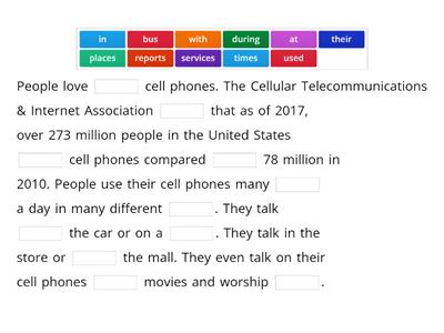 Where Are Your Cell Phone Manners? -- Cloze