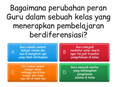 Pembelajaran Berdiferensiasi