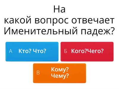 Русский язык 3 класс. Имя существительное. Падежи.