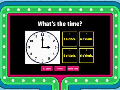 K5 - Telling the time for Kindergarten