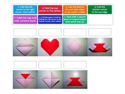 Folding Origami Heart