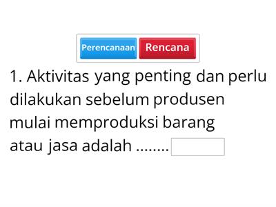 Perencanaan Produksi