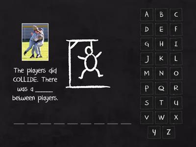 5.7 Hangman (G1) - tion or sion words - with clues. GAME 1. Adult to read clues to student. 10 words.