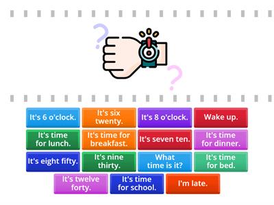 G4 L5 What time is it picture sentence match