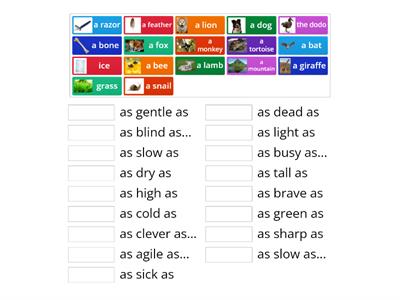 esl printables Similes part 2