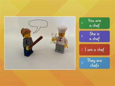 Verb to be LEGO