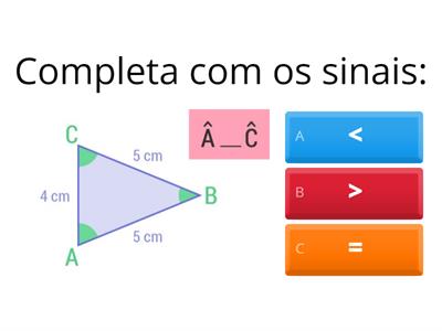  Relação entre lados e ângulos de um triângulo
