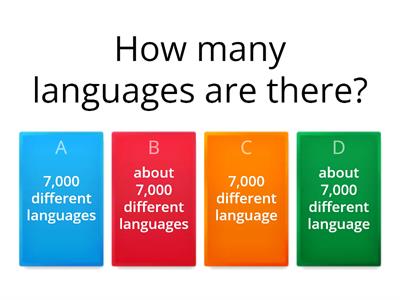 Three Interesting Facts about Languages