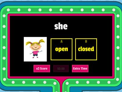 Closed or Open Syllable