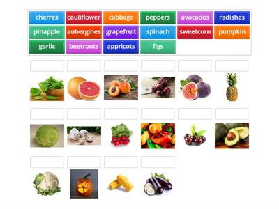 Focus 3 Lesson 4.1 ex. 3 fruits and vegetables