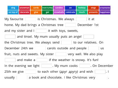 Grade 5 Unit 4 Christmas