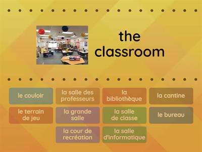 KS2 French - Les endroits dans l'ecole (Places in school)